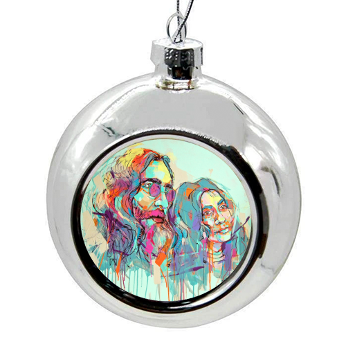 Imagine - colourful christmas bauble by Laura Selevos