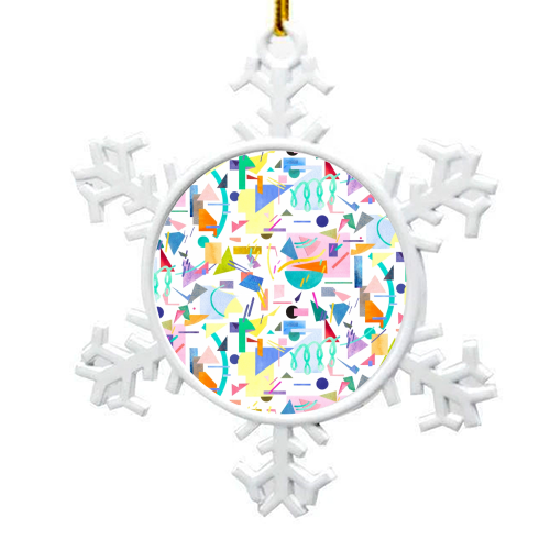 Geometric Pop - snowflake decoration by Ninola Design