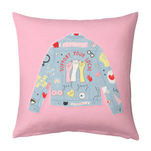 Girl Gang - designed cushion by Alice Palazon