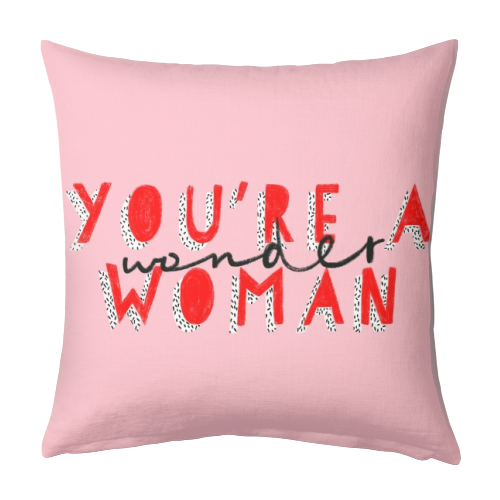 Wonder Woman - designed cushion by Alice Palazon