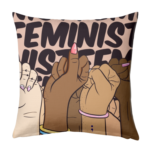 Feminist - designed cushion by Alice Palazon