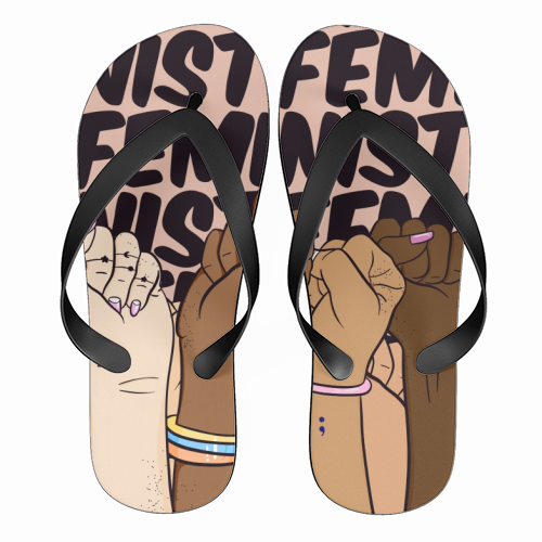 Feminist - funny flip flops by Alice Palazon