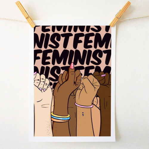 Feminist - A1 - A4 art print by Alice Palazon