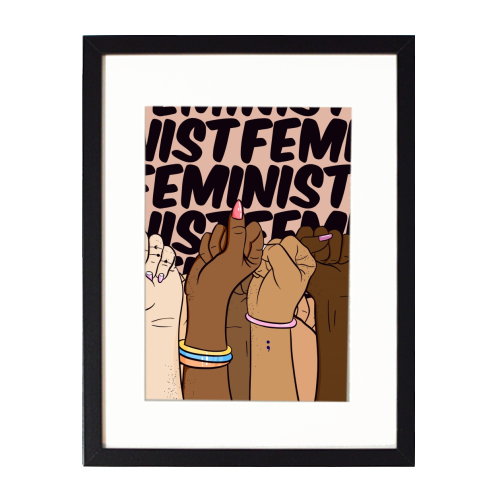 Feminist - framed poster print by Alice Palazon