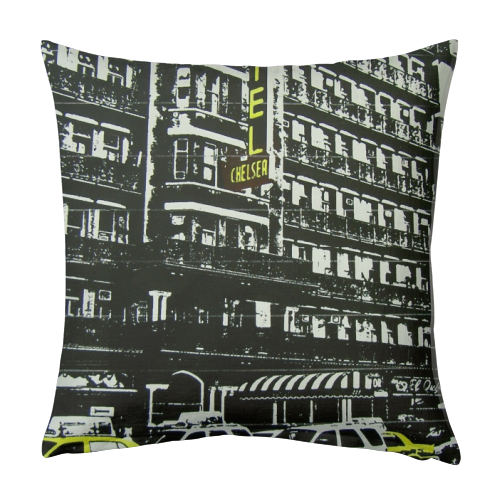 Chelsea Hotel - designed cushion by Judith Beeby