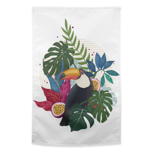 The Toucan - funny tea towel by Fatpings_studio