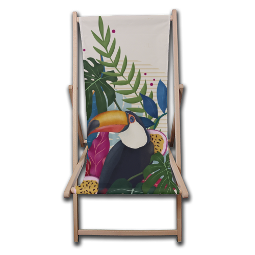 The Toucan - canvas deck chair by Fatpings_studio