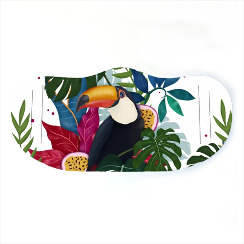 The Toucan - face cover mask by Fatpings_studio