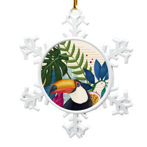The Toucan - snowflake decoration by Fatpings_studio