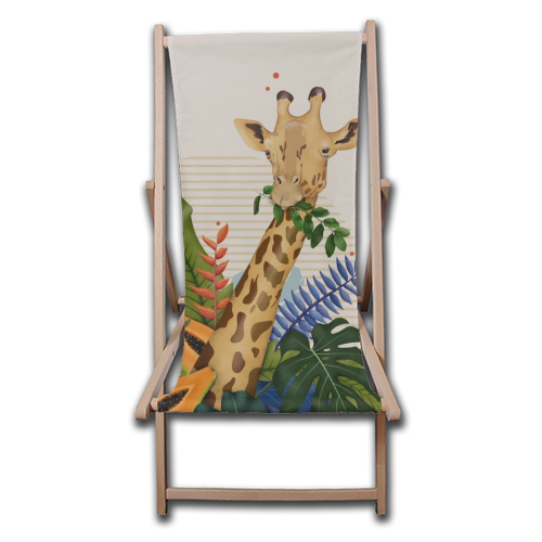 The Giraffe - canvas deck chair by Fatpings_studio
