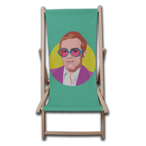 Elton John - canvas deck chair by SABI KOZ