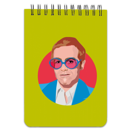 Elton John - designed notebook by SABI KOZ
