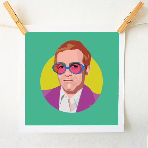 Elton John - A1 - A4 art print by SABI KOZ