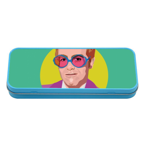 Elton John - tin pencil case by SABI KOZ