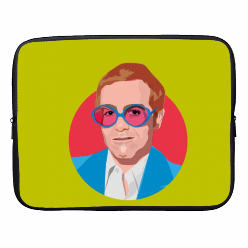 Elton John - designer laptop sleeve by SABI KOZ