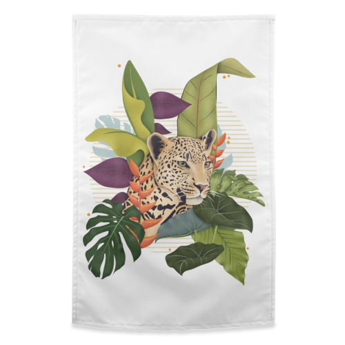 The Jaguar - funny tea towel by Fatpings_studio