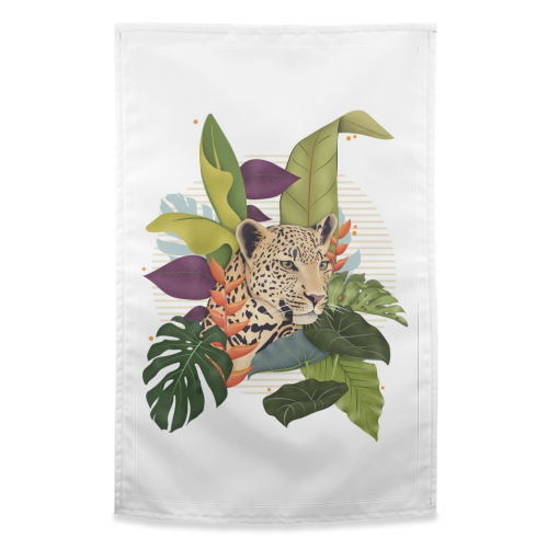 The Jaguar - funny tea towel by Fatpings_studio