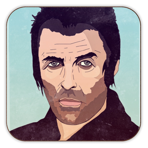 Liam Gallagher. - personalised beer coaster by Danny Welch