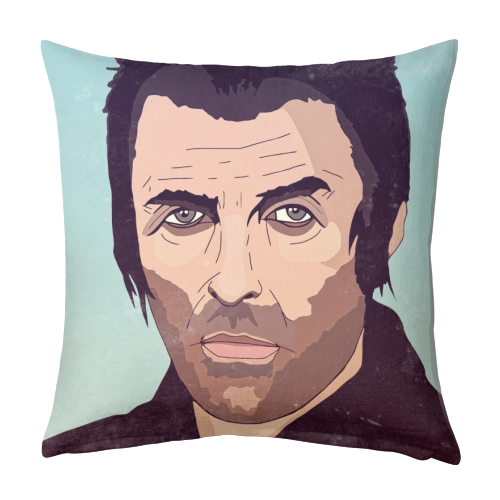 Liam Gallagher. - designed cushion by Danny Welch