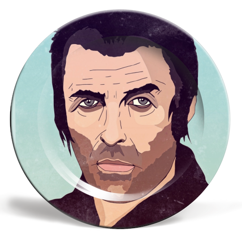Liam Gallagher. - ceramic dinner plate by Danny Welch