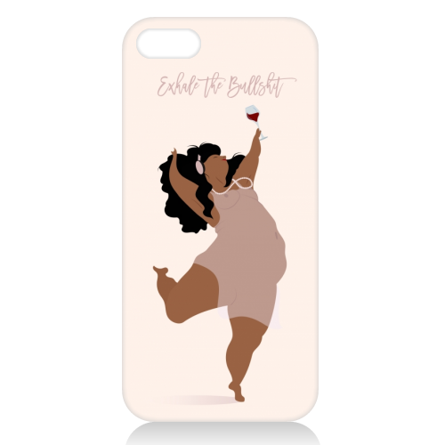 Exhale the Bullshit - unique phone case by Fatpings_studio