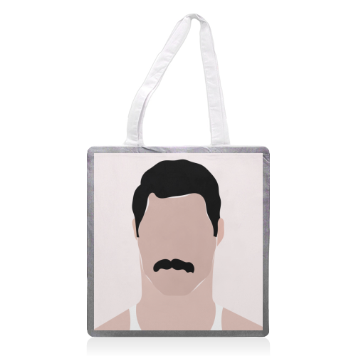 Freddie Minimal Portrait - printed tote bag by Adam Regester