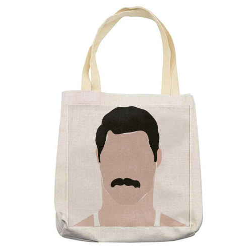 Freddie Minimal Portrait - printed tote bag by Adam Regester