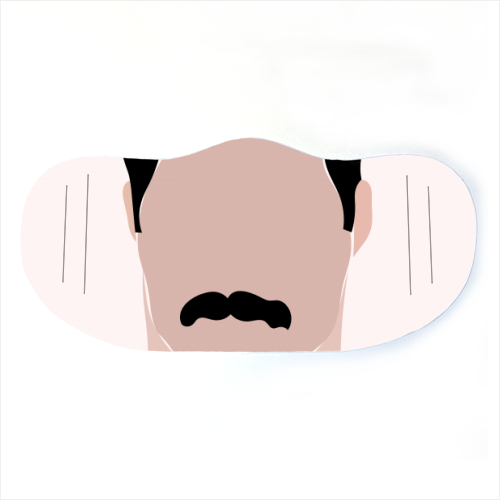 Freddie Minimal Portrait - face cover mask by Adam Regester