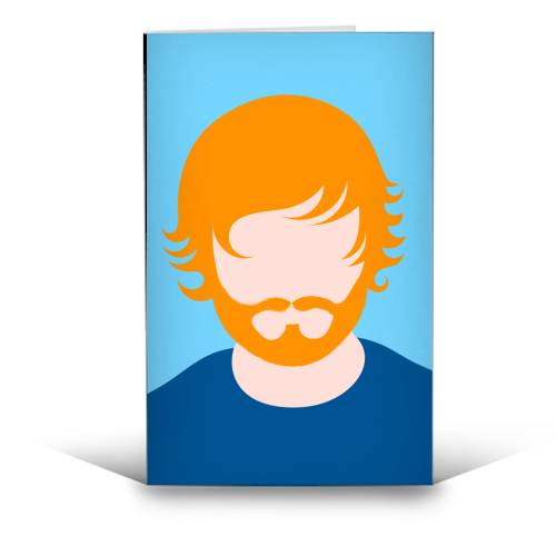 Ginger Ed - funny greeting card by Adam Regester