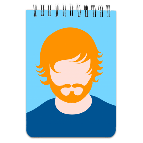 Ginger Ed - personalised A4, A5, A6 notebook by Adam Regester