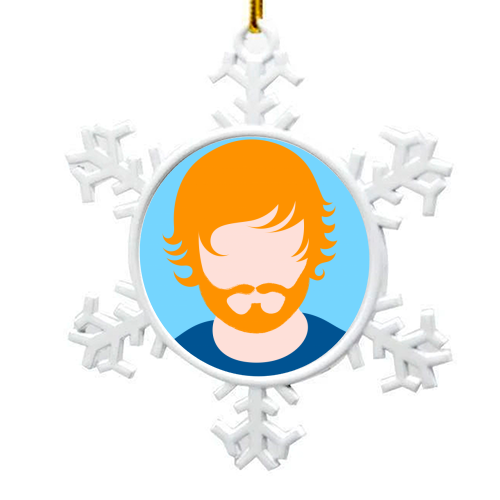 Ginger Ed - snowflake decoration by Adam Regester