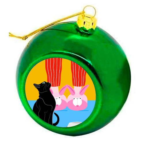 Time For Breakfast - colourful christmas bauble by Adam Regester