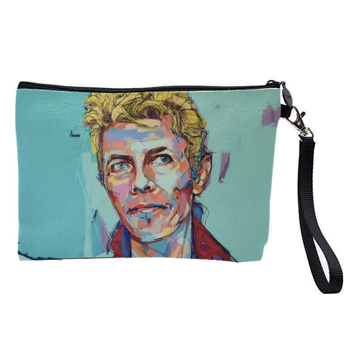 Hopeful Bowie - pretty makeup bag by Laura Selevos