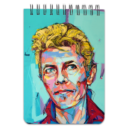 Hopeful Bowie - personalised A4, A5, A6 notebook by Laura Selevos
