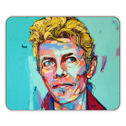 Hopeful Bowie - designer placemat by Laura Selevos