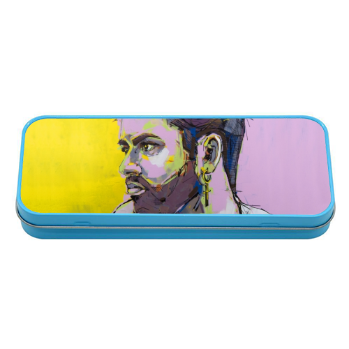 George - tin pencil case by Laura Selevos