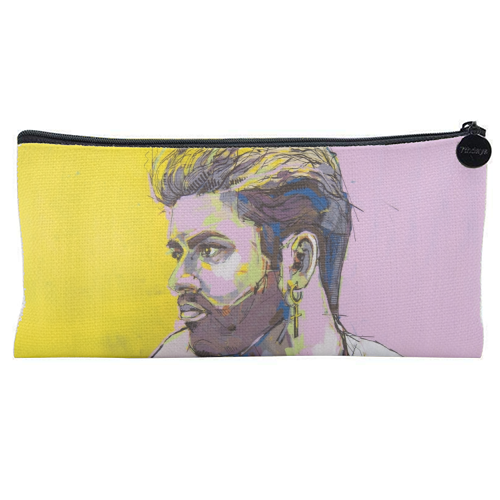 George - flat pencil case by Laura Selevos
