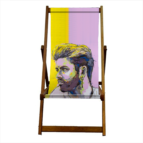 George - canvas deck chair by Laura Selevos
