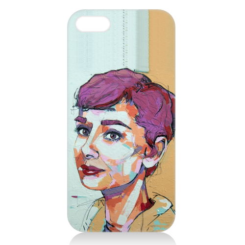 Punk Audrey - unique phone case by Laura Selevos