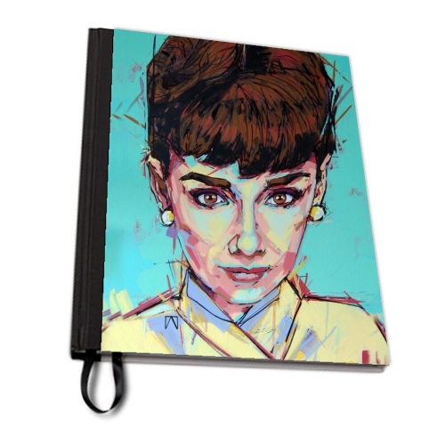Audrey Gaze - personalised A4, A5, A6 notebook by Laura Selevos