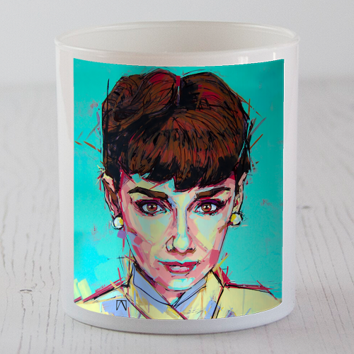 Audrey Gaze - scented candle by Laura Selevos