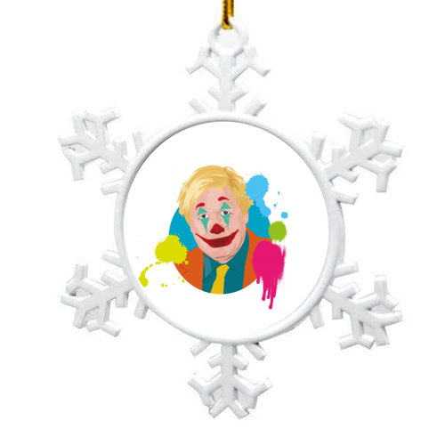 Boris Johnson - snowflake decoration by SABI KOZ