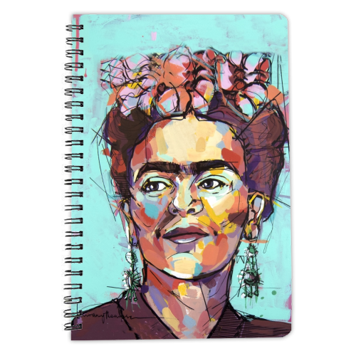 Sassy Frida - personalised A4, A5, A6 notebook by Laura Selevos