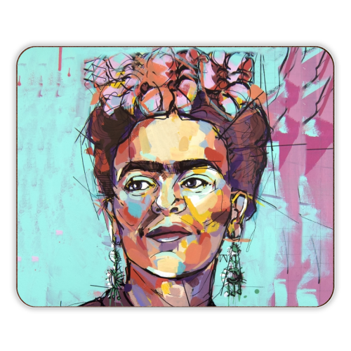 Sassy Frida - designer placemat by Laura Selevos