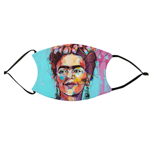 Sassy Frida - face cover mask by Laura Selevos