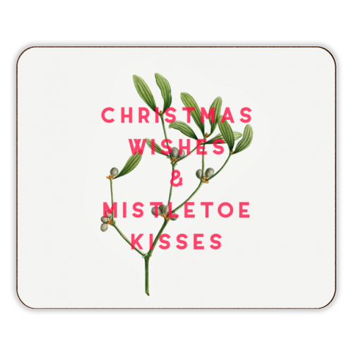Christmas Wishes & Mistletoe Kisses - designer placemat by The 13 Prints
