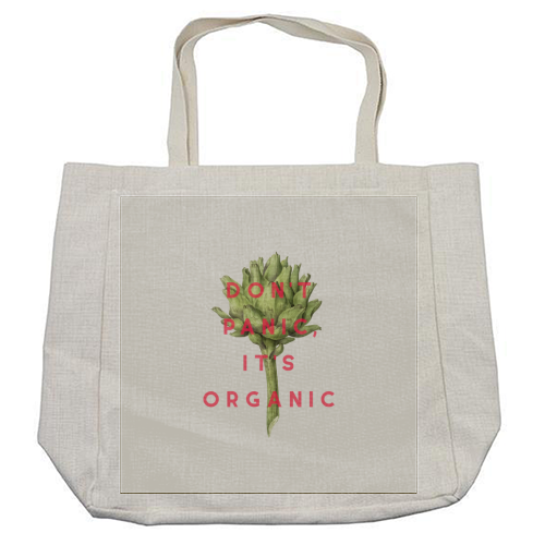 Don't Panic It's Organic - cool beach bag by The 13 Prints