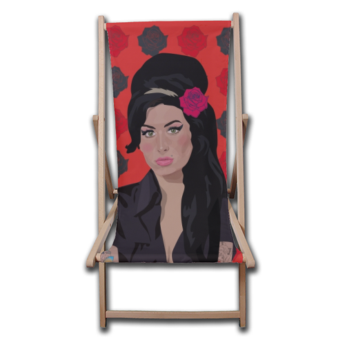 Amy Winehouse - canvas deck chair by SABI KOZ