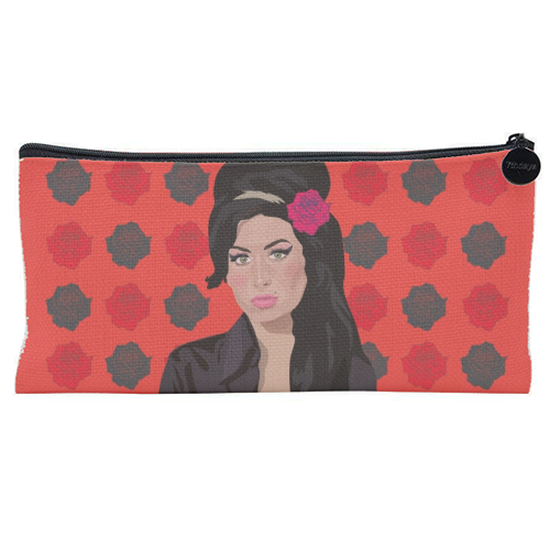 Amy Winehouse - flat pencil case by SABI KOZ