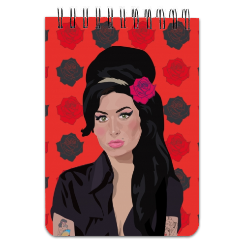 Amy Winehouse - personalised A4, A5, A6 notebook by SABI KOZ